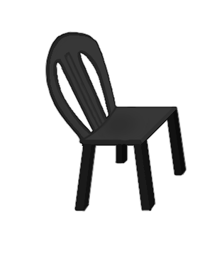 [HOME] Bakery Chair (dark grey)