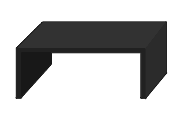 [HOME] Bakery Counter (dark grey)