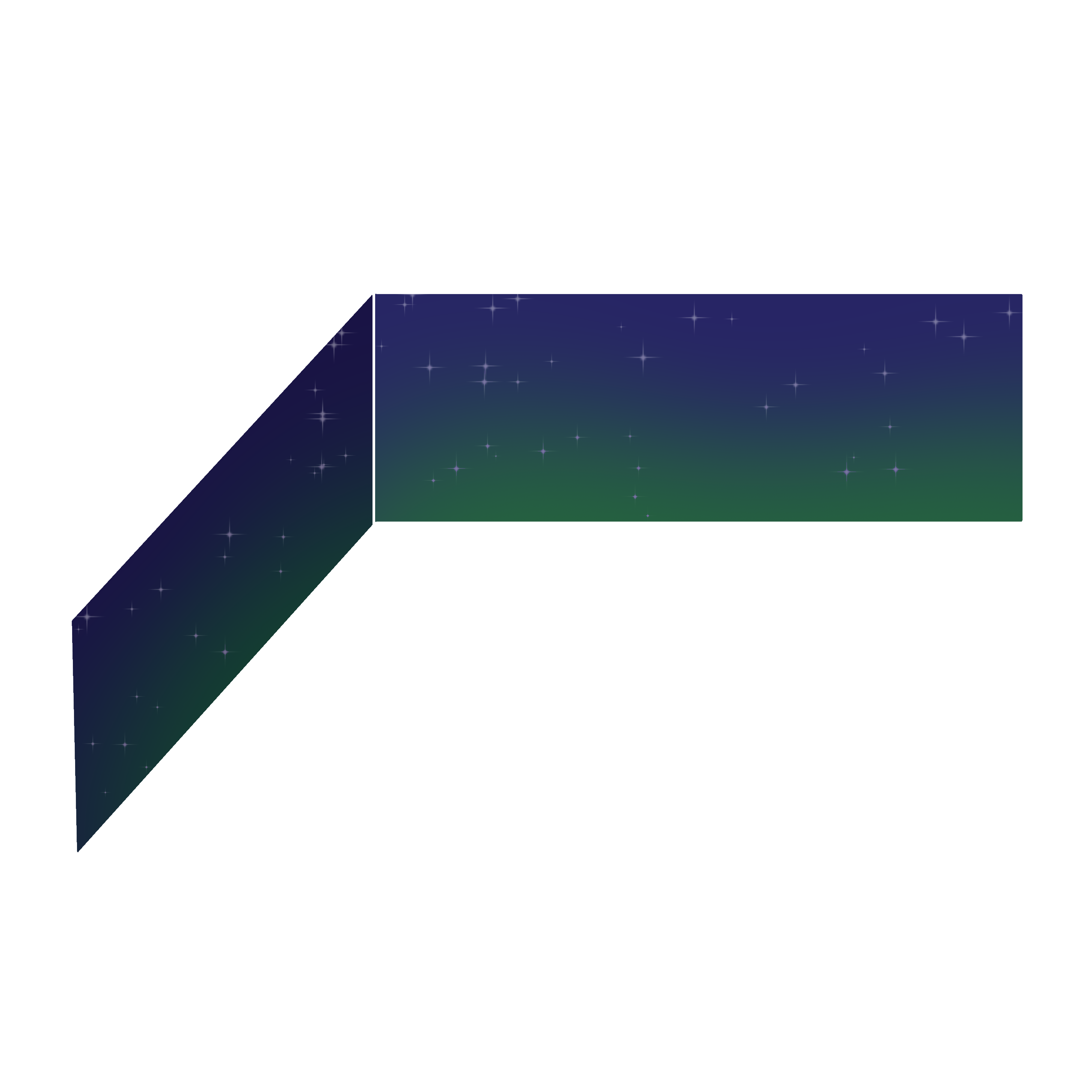[HOME] Starry Wallpaper (green gradient)