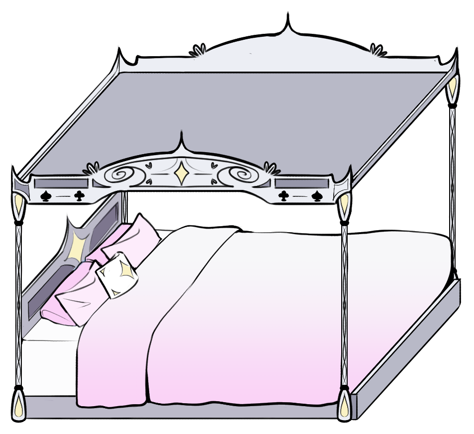 4-Frame-Bed: Light