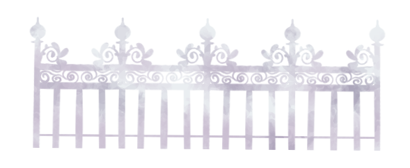 Iron-Wrought Fence: White
