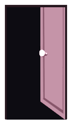 Creepy Open Door: Pink