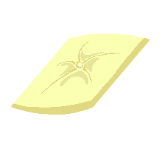 [HOME] Deco Flat Pillow (yellow)