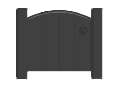 [HOUSE] Front Gate (dark grey)